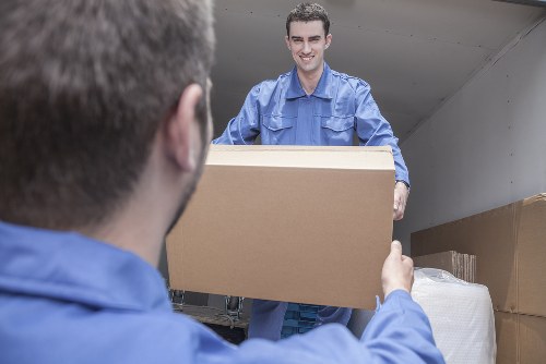 Professional packing and unpacking service boxes prepared for a move in Roehampton