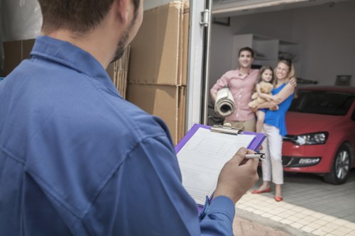 Encrypted payment details in a secure moving service checkout