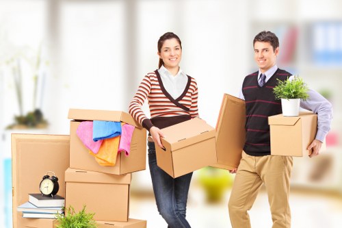 Secure transport and careful loading in a moving van