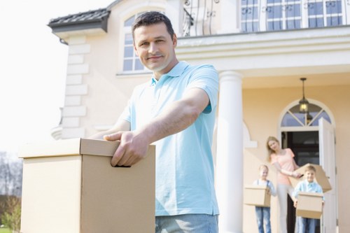 Removal van loading furniture for same day moving service