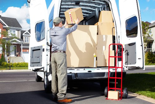 Furniture protection and loading preparation during a house move in Roehampton