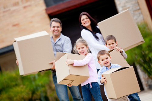 Roehampton moving team packing and loading household items safely
