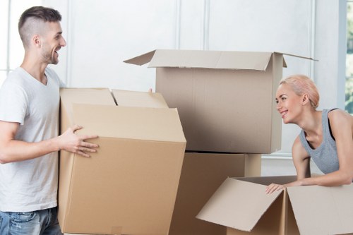 Removal van loaded for a local move in Roehampton