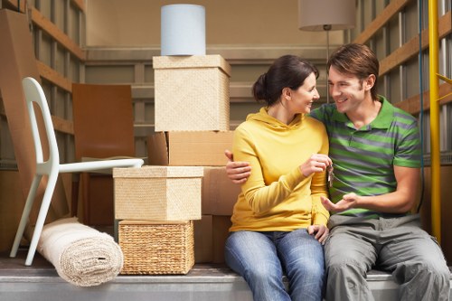Professional man and van support for a move in Roehampton