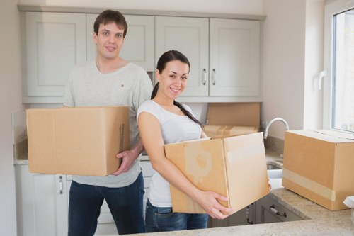 Loading furniture into a van near Roehampton properties